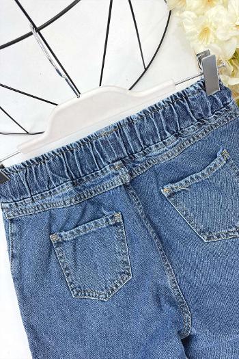 BELİ LASTİK YIRTIK JEAN