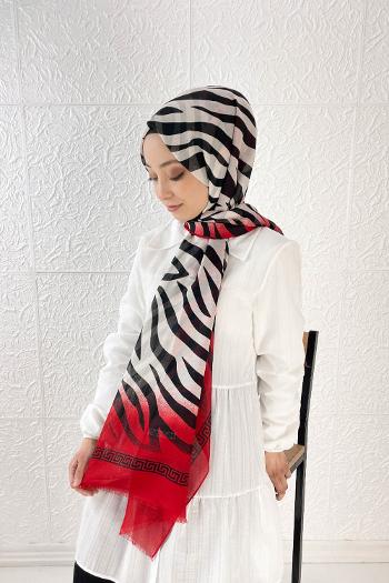 RENKLİ ZEBRA PAMUK ŞAL