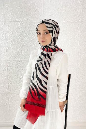 RENKLİ ZEBRA PAMUK ŞAL