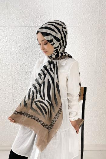 RENKLİ ZEBRA PAMUK ŞAL
