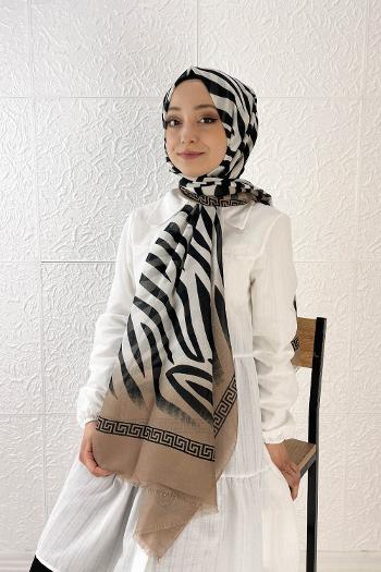 RENKLİ ZEBRA PAMUK ŞAL
