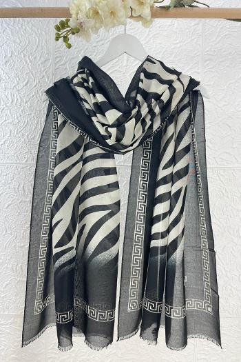 RENKLİ ZEBRA PAMUK ŞAL