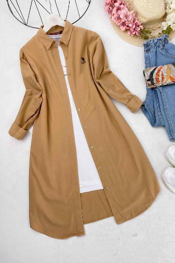 GABARDİN UZUN GÖMLEK