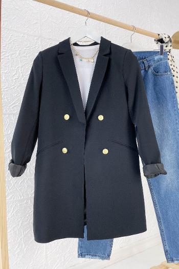 GOLD DÜĞMELİ BLAZER CEKET