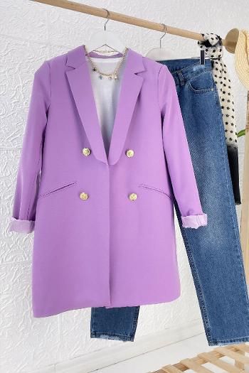 GOLD DÜĞMELİ BLAZER CEKET