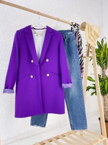 GOLD DÜĞMELİ BLAZER CEKET