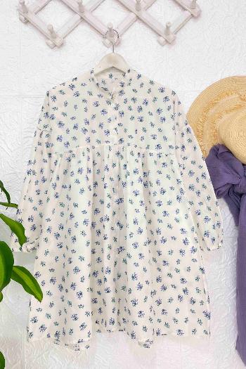 MİNİ ÇİÇEKLİ ROBALI GÖMLEK