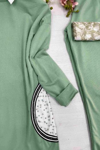 OMUZU  TAŞ DETAYLI TAKIM