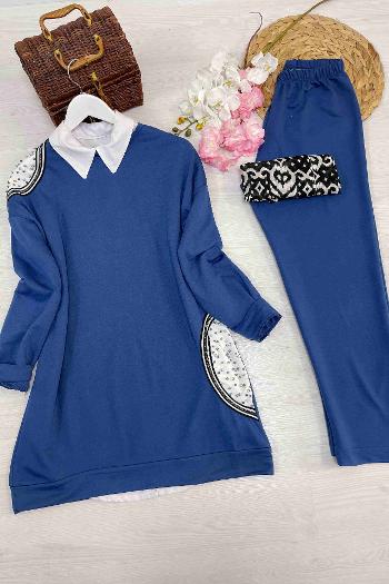 OMUZU  TAŞ DETAYLI TAKIM