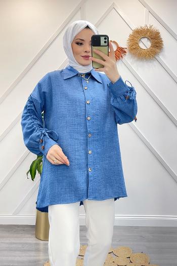 KOLU BÜZGÜLÜ AEROBİN GÖMLEK