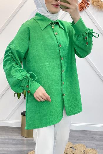 KOLU BÜZGÜLÜ AEROBİN GÖMLEK