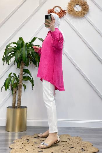 KOLU BÜZGÜLÜ AEROBİN GÖMLEK