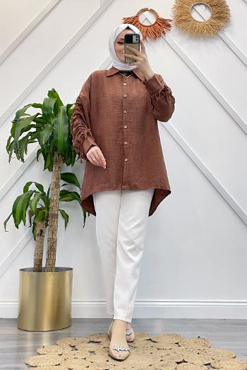 KOLU BÜZGÜLÜ AEROBİN GÖMLEK