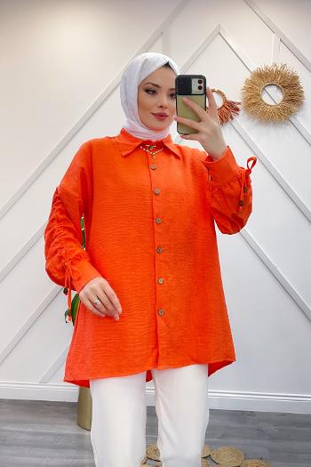 KOLU BÜZGÜLÜ AEROBİN GÖMLEK