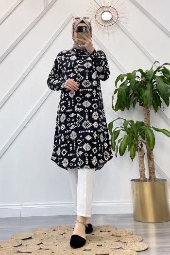 BOHEM DESEN VİSKON GÖMLEK