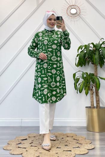 BOHEM DESEN VİSKON GÖMLEK