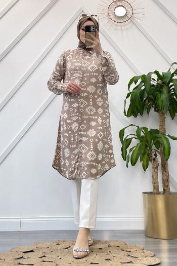 BOHEM DESEN VİSKON GÖMLEK