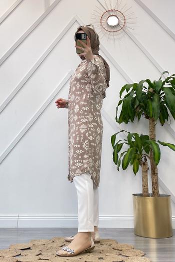 BOHEM DESEN VİSKON GÖMLEK