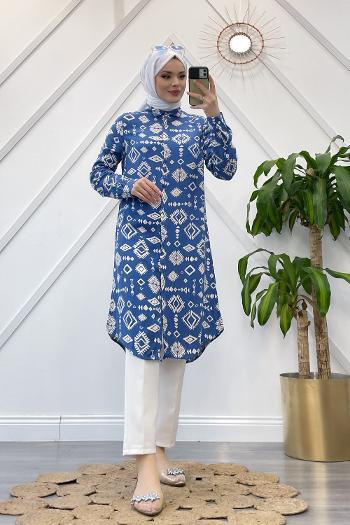 BOHEM DESEN VİSKON GÖMLEK