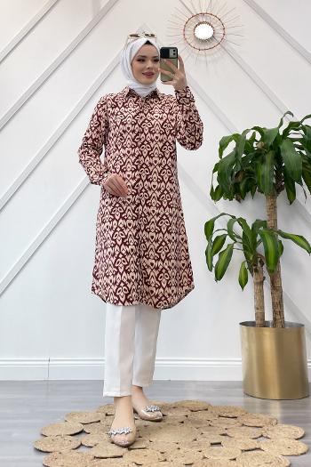 ŞAL DESEN VİSKON GÖMLEK