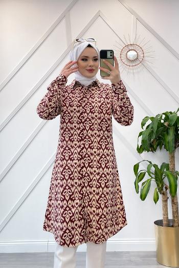 ŞAL DESEN VİSKON GÖMLEK