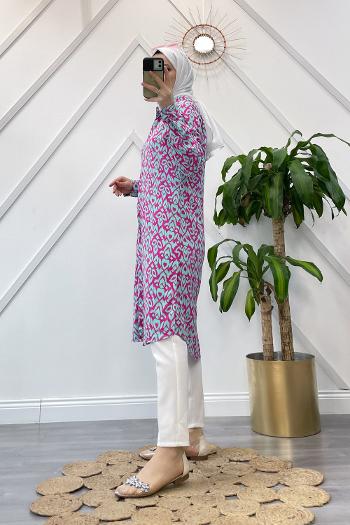 ŞAL DESEN VİSKON GÖMLEK