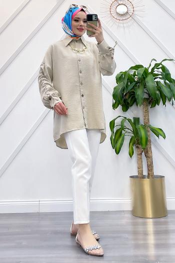 KOLU BÜZGÜLÜ AEROBİN GÖMLEK