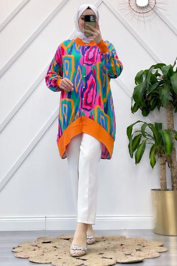 RİBANALI VİSKON GÖMLEK