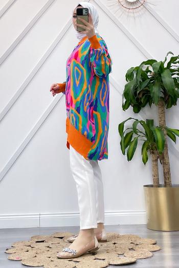 RİBANALI VİSKON GÖMLEK