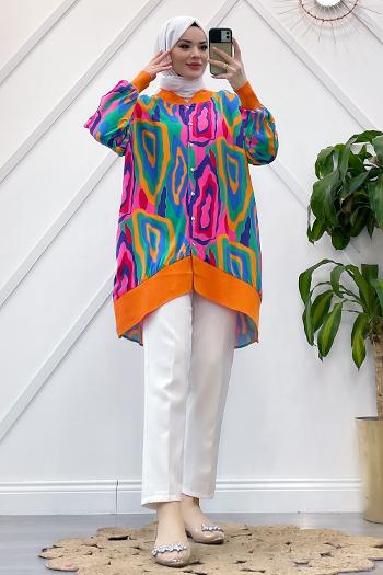 RİBANALI VİSKON GÖMLEK