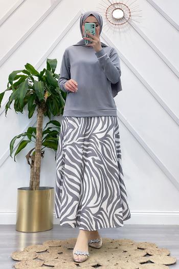 ÇİZGİLİ ETEK TAKIM