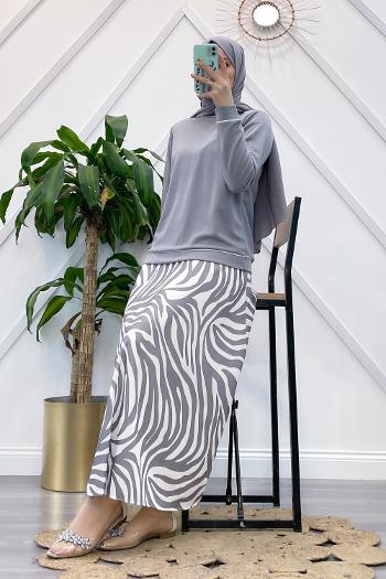 ÇİZGİLİ ETEK TAKIM