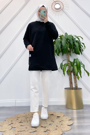 YIRTMAÇLI BASİC SWEAT