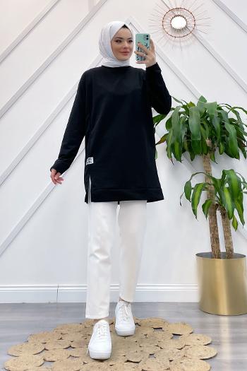 YIRTMAÇLI BASİC SWEAT