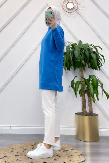 YIRTMAÇLI BASİC SWEAT