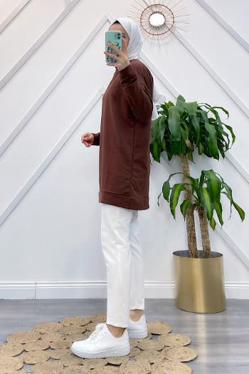 YIRTMAÇLI BASİC SWEAT