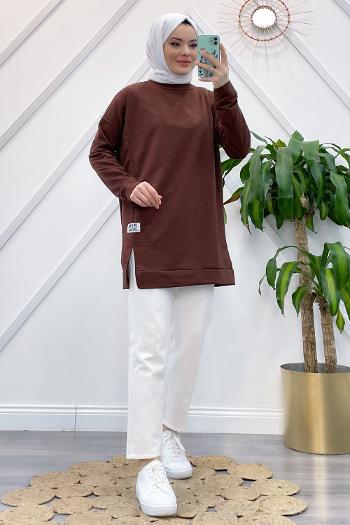 YIRTMAÇLI BASİC SWEAT