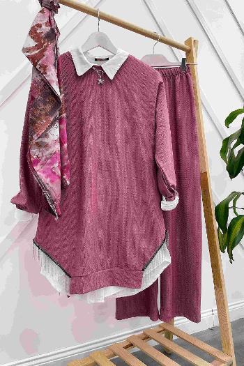 BÜRÜMCÜK YANLARI SAÇAKLI  TAKIM