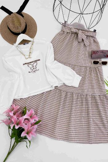 BASKILI POTİKARE ETEK TAKIM