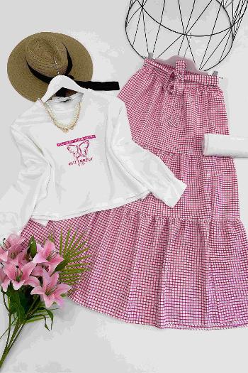 BASKILI POTİKARE ETEK TAKIM