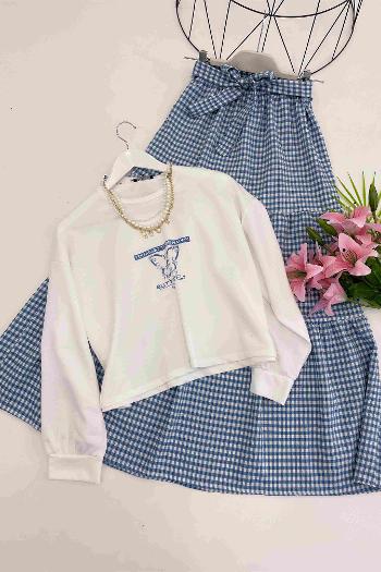 BASKILI POTİKARE ETEK TAKIM