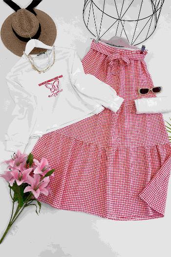 BASKILI POTİKARE ETEK TAKIM