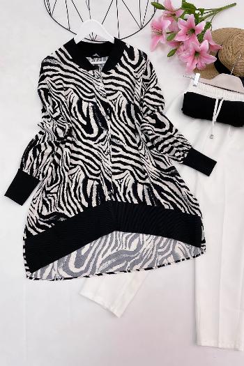 RİBANALI VİSKON GÖMLEK