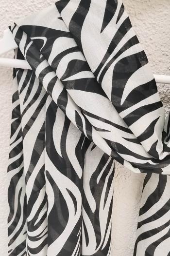 ZEBRA DESEN PAMUK ŞAL