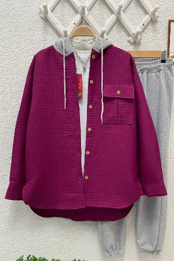 TEK CEPLİ KAPŞONLU KAPİTONE CEKET