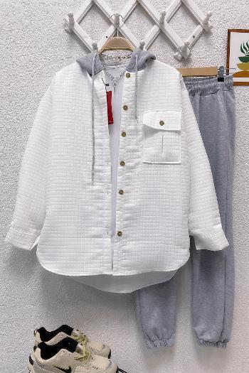 TEK CEPLİ KAPŞONLU KAPİTONE CEKET