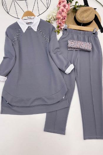 NERVÜR DİKİŞLİ TAŞLI TAKIM