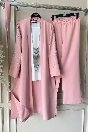 KOLARI TAŞLI KİMONO TAKIM