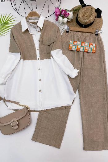 İKİ RENKLİ CEPLİ AEROBİN TAKIM