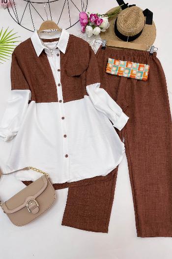 İKİ RENKLİ CEPLİ AEROBİN TAKIM